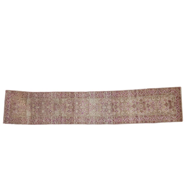 Vintage Distressed Yezd Rug Runner - 2'1" X 11'1" For Sale - Image 10 of 10