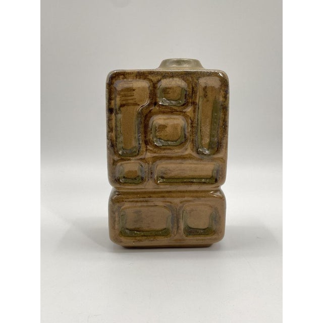 Mid-Century Geometric Vase from Strehla Keramik, Germany, 1950s For Sale - Image 10 of 14