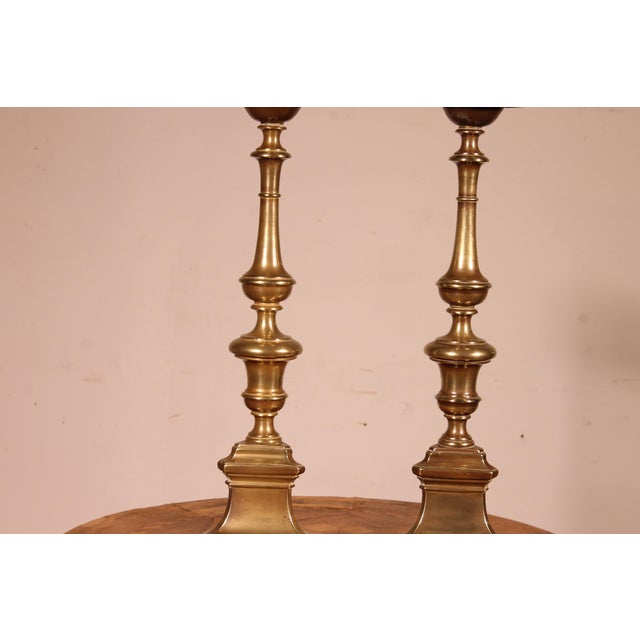 Italian Candlesticks in Bronze For Sale - Image 10 of 10