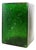 Translucent Bottle Green Acrylic Pedestal For Sale