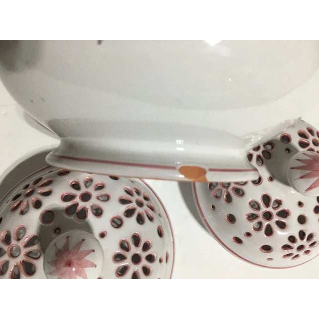 Pair of 1920s Moustier Potpourri Jars For Sale - Image 10 of 11