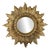 Gold Sunburst Convex Mirror in Resin, France, 1960s For Sale