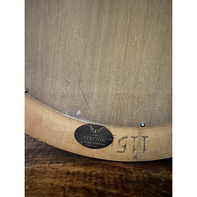 1952 Statton Furniture Oval Wall Mirror For Sale In Philadelphia - Image 6 of 7