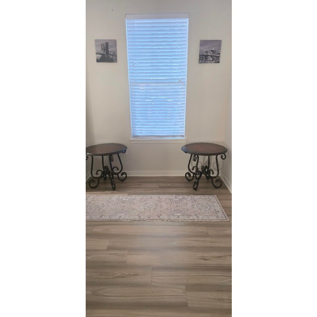 Matching Round End Tables – Steve Silver Crowley – Dark Cherry For Sale In Denver - Image 6 of 15