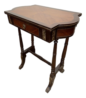 Louis XV Style Mahogany and Kingwood Inlaid Side Table