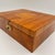 Restored Biedermeier Jewelry Box from South Germany around 1820 Cherry veneered on softwood with inlays in ash veneer....