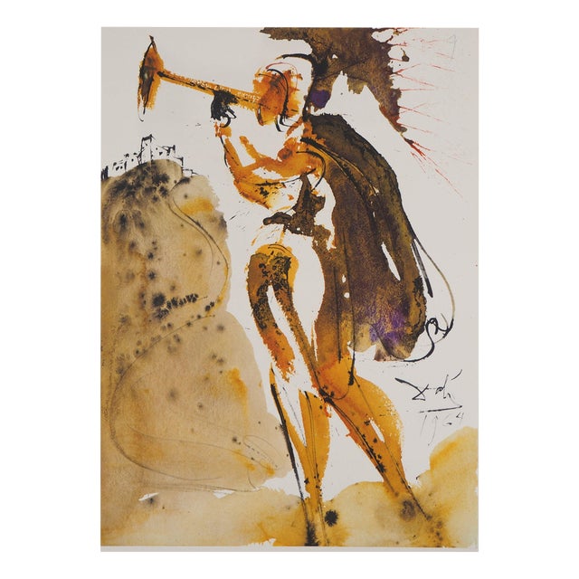 Salvador Dali, The Trumpets of Zion, Lithograph For Sale