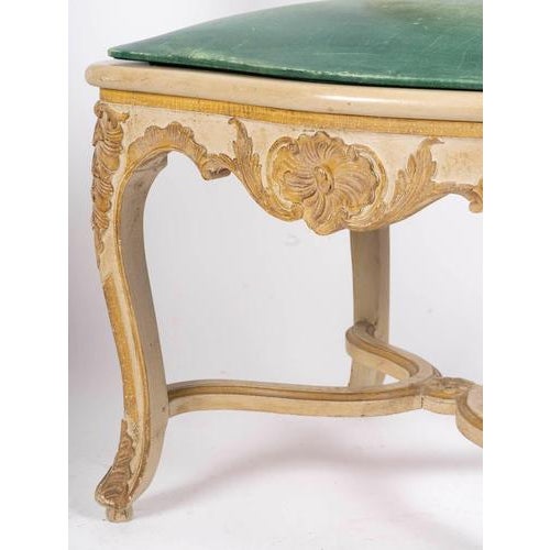 20th Century Louis XV Carved and Lacquered Wooden Chairs, Set of 6 For Sale - Image 9 of 12