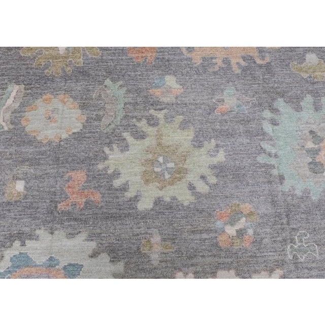 Early 21st Century Square Turkish Oushak Rug 10'2" x 10'8" For Sale - Image 5 of 8