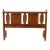 1960s Mid-Century Carved Wood Full-Size Headboard For Sale