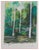 Maurice Genis, Fauve Landscape: Birches, Original Watercolor For Sale