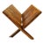 Vintage Bamboo Folding X-Style Magazine Rack or Book Holder For Sale