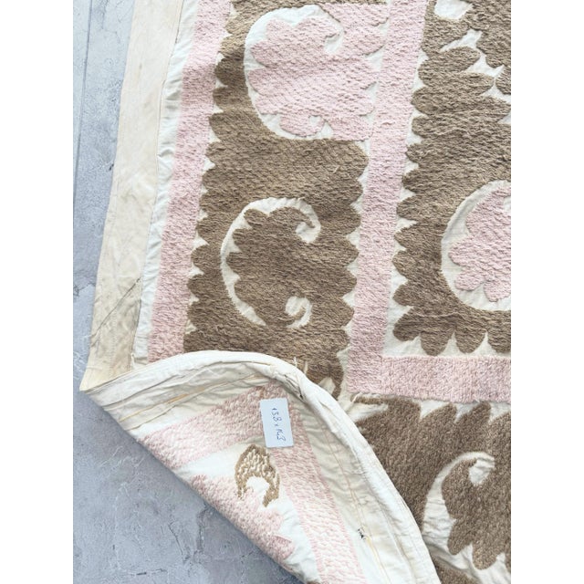 Embroidered Suzani Tablecloth From Uzbek For Sale - Image 9 of 9