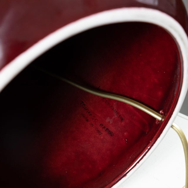 Red Table Lamp by Tommaso Barbi, 1970s For Sale - Image 4 of 8