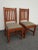 Pair of Vintage L. & J. G. Stickley Mission Cherry Wood Side Chairs For Sale - Image 10 of 12