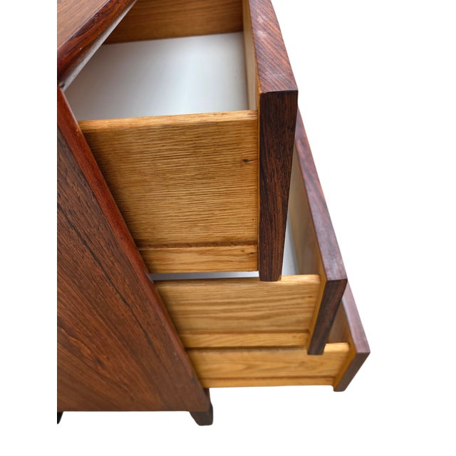 1970s Danish Modern Rosewood Dresser Chest of Drawers Sideboard Console For Sale - Image 10 of 13