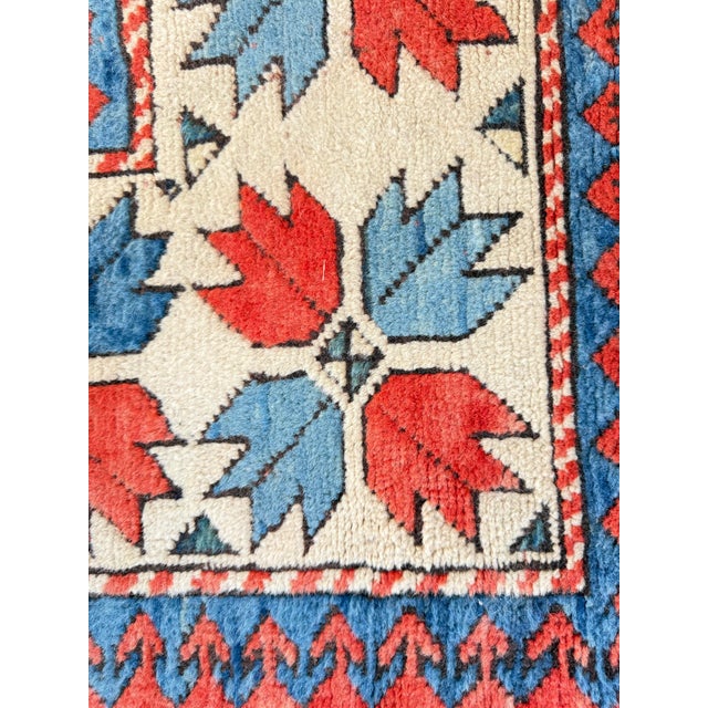 Art Deco Geometric Wool Milas Rug, Turkey, 1970s For Sale - Image 15 of 16