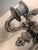 Cast Iron Wall Sconce With 2 Arms For Sale - Image 6 of 8