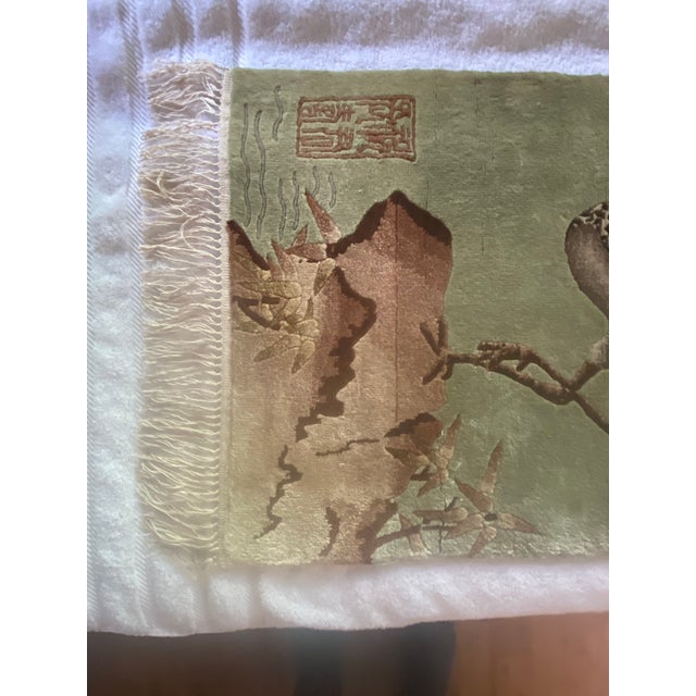 1970s 1970s Silk Hand-Knotted Textile Art For Sale - Image 5 of 9