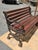 1950s Attributed Restored Woodstock, Vermont Bench Mfg. Co. Cast Iron Garden Bench With Oiled Ipe Slats (Bronze Finish) For Sale In Boston - Image 6 of 12