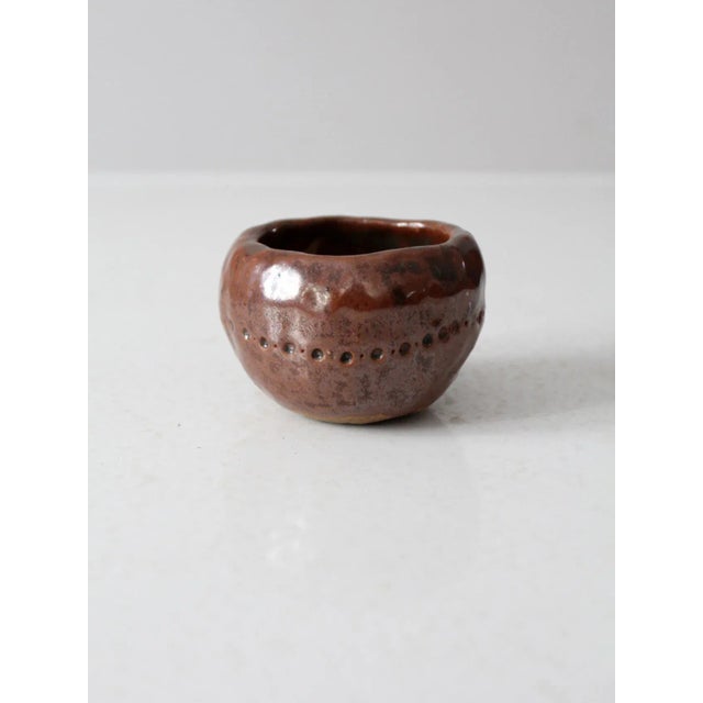 Contemporary Vintage Studio Pottery Bowl For Sale - Image 3 of 8