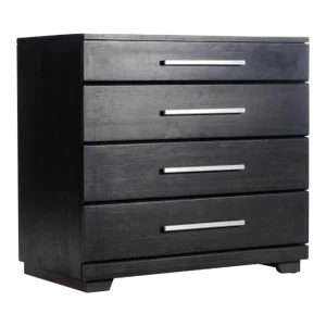 Raymond Loewy for Mengel Ebonized Four Drawer Dresser, USA, circa 1950's