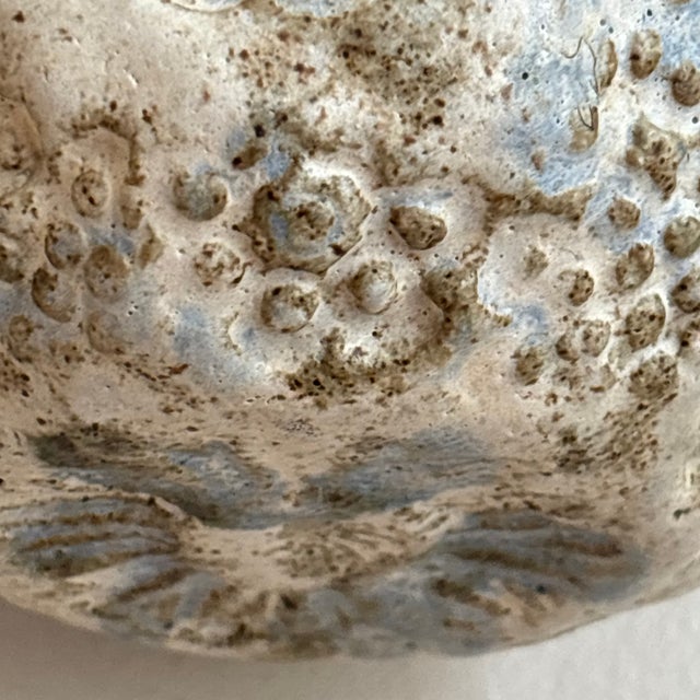 Vintage Artisan-Crafted Stoneware Hanging Planter For Sale - Image 4 of 12