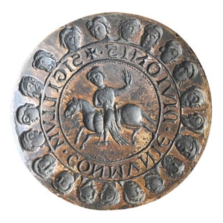 19th Century Bronze Seal of the County of Namur, Belgium For Sale