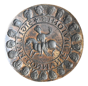 19th Century Bronze Seal of the County of Namur, Belgium