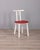 Postmodern Vintage Italian Chairs in Wood and Red Vinyl, 1980s, Set of 4 For Sale - Image 3 of 17