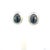1990s Tiffany & Co Estate Natural Hematite Cabochon Earrings Sterling Silver, 2 Pieces For Sale - Image 12 of 12