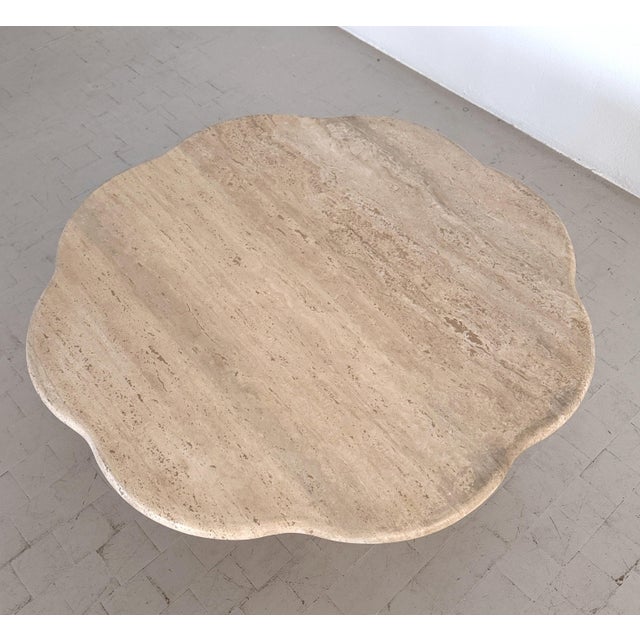 Hand-Crafted Travertine Coffee Table, Italy, 1970s For Sale - Image 12 of 18