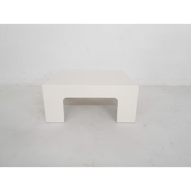 1970s White Square Coffee Table by Marc Berthier, France, 1970s For Sale - Image 5 of 8