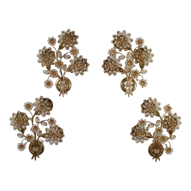 1970s Hollywood Regency Sconces Appliques by Palwa For Sale