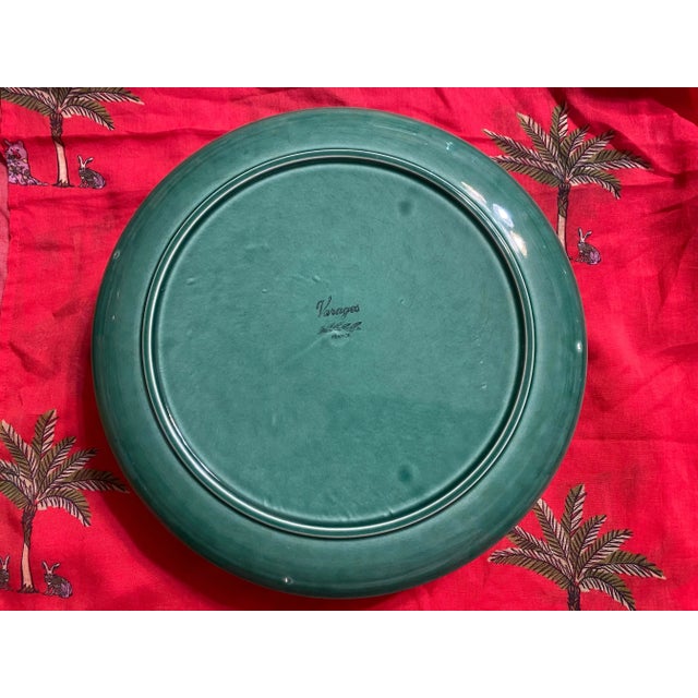 Hollywood Regency 36 French Varages Jade Green Dishes Set For Sale - Image 4 of 11
