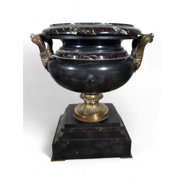 Century Marble and Gilt Bronze Decorative Cup, 1860 For Sale - Image 3 of 13