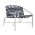 Brown Jordan Kantan Aluminum Vinyl Lounge Chair, Dove frame with Marine fabric For Sale - Image 12 of 12