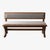 Vintage Grey Bench in Oak, 1960 For Sale - Image 6 of 6