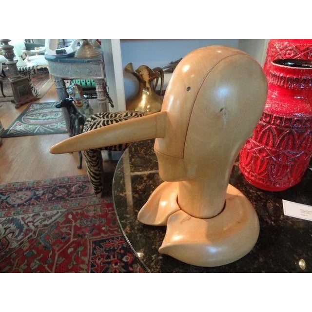 Gold Vintage Carved Wood Pinocchio Sculpture For Sale - Image 8 of 13