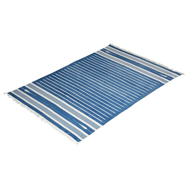 Not Yet Made - Made To Order Amaranthus Rug, 6x9, Blue & White For Sale - Image 5 of 5