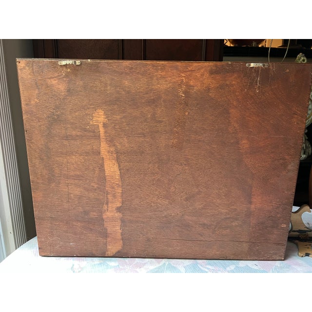 Late 20th Century Vintage Art Deco Style Painted Glass Panel Spice Rack Cabinet With 30 Bottles For Sale - Image 12 of 12