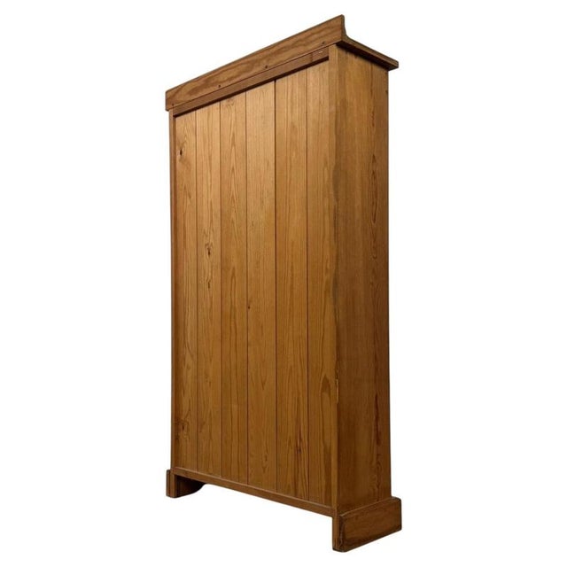 Wood Vintage 20th Century English Pine Open Bookcase For Sale - Image 7 of 11