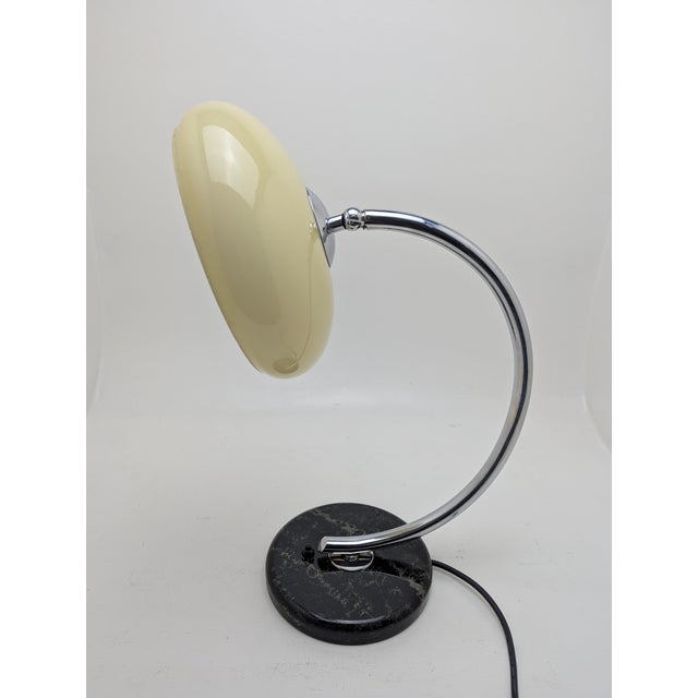 German Art Deco Bauhaus Table Lamp with Glass Shade and Marble Base, 1920s For Sale - Image 14 of 18