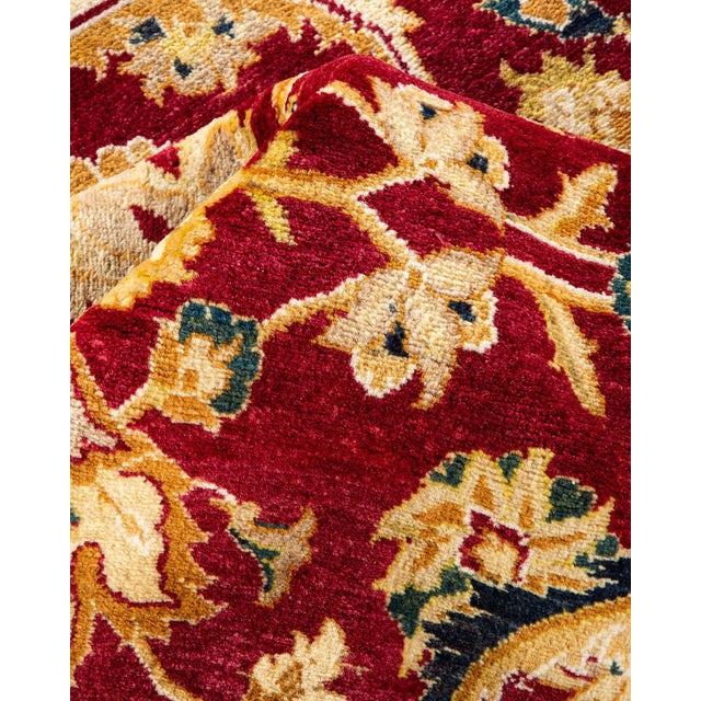 Textile Mogul, One-of-a-Kind Hand-Knotted Area Rug in Red, 8' 2" x 10' 4" For Sale - Image 7 of 8