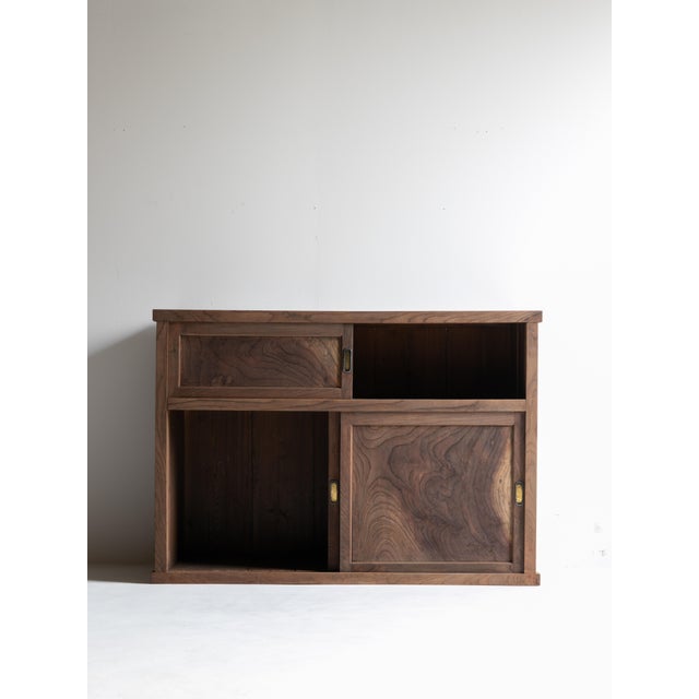 Japanese Antique Tansu Cabinet Sideboard / Wabi-Sabi / Taishō–Shōwa 1910-40s For Sale - Image 6 of 17
