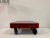 Red Italian Red Laminate Coffee Table on Wheels, 1980s For Sale - Image 8 of 10