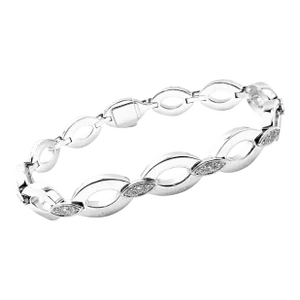 Cartier 18K White Gold Diamond Diadea Link Bracelet Certificate