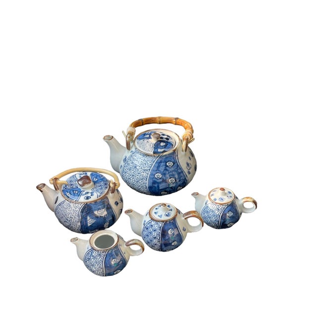 Japanese Late 20th Century Japanese Sometsuke Entertaining Set- 71 Pieces For Sale - Image 3 of 12