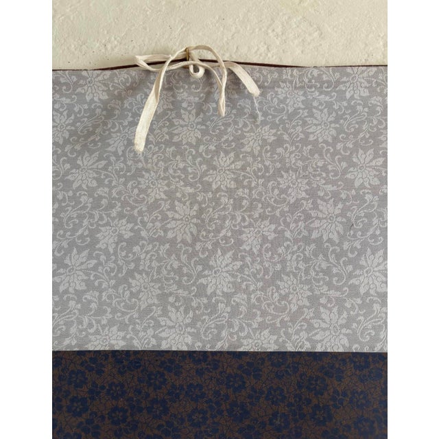 Vintage Chinese Hanging Scroll Painting — Hundred Butterflies & Peonies With Calligraphy, Silk Brocade Mount For Sale - Image 9 of 12