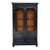 Late 19th Century French Napoleon III Style Ebonized Bookcase With Original Glass Doors For Sale
